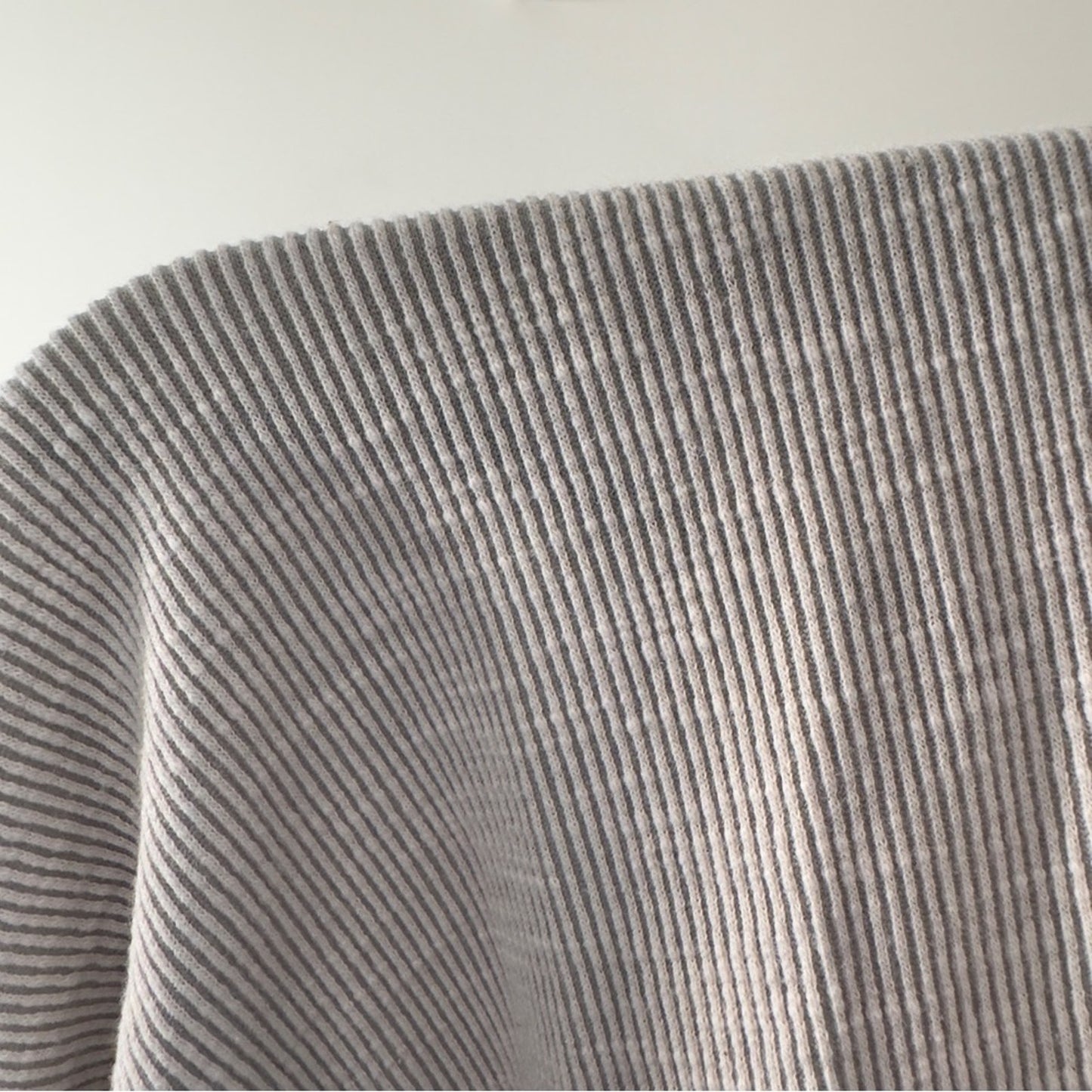 Anthropologie Donni Open Front Cardigan Sweater Light Gray Pockets Long Sleeve