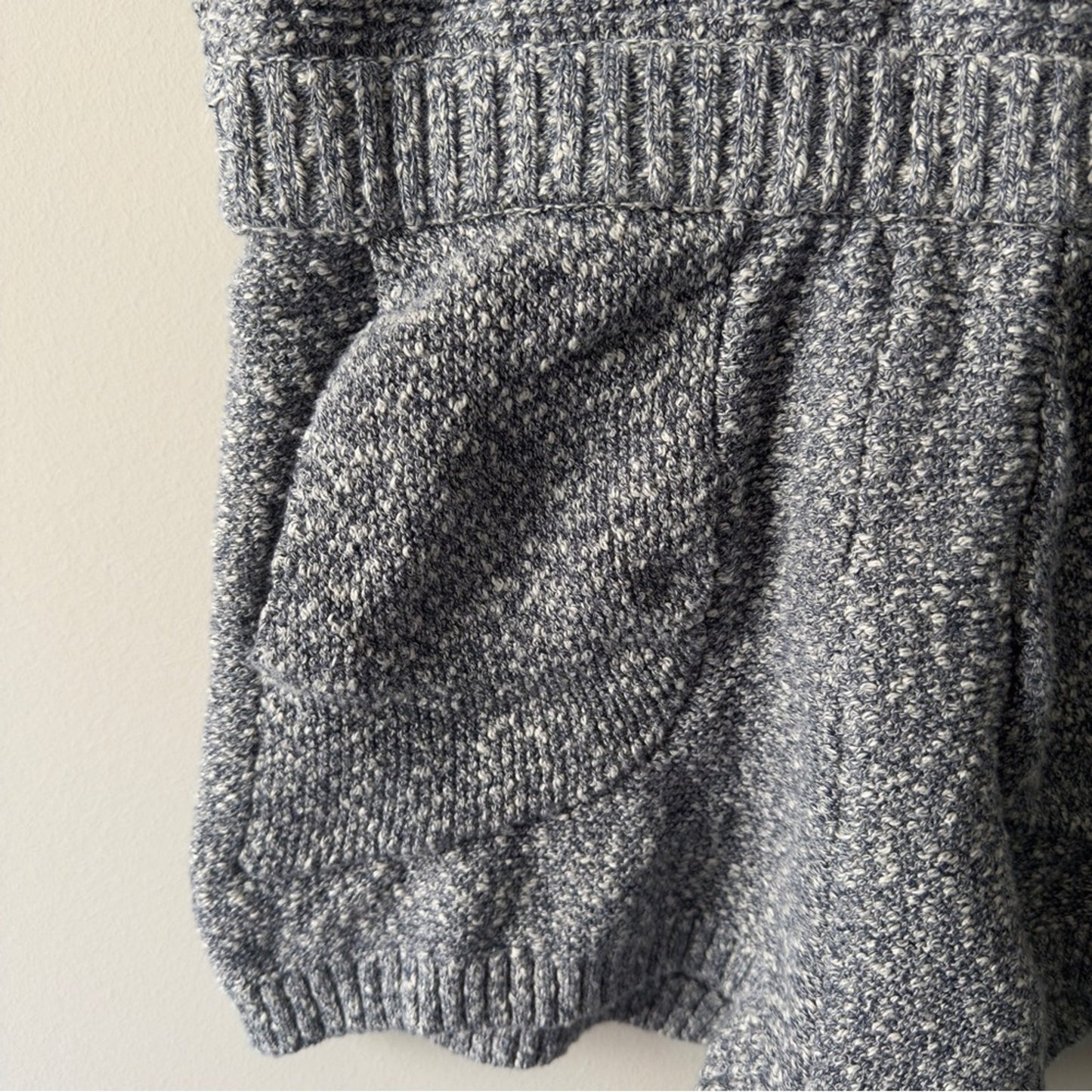 Free People FB Beach Knit Romper cream 100% cotton Declan pockets sleeveless M