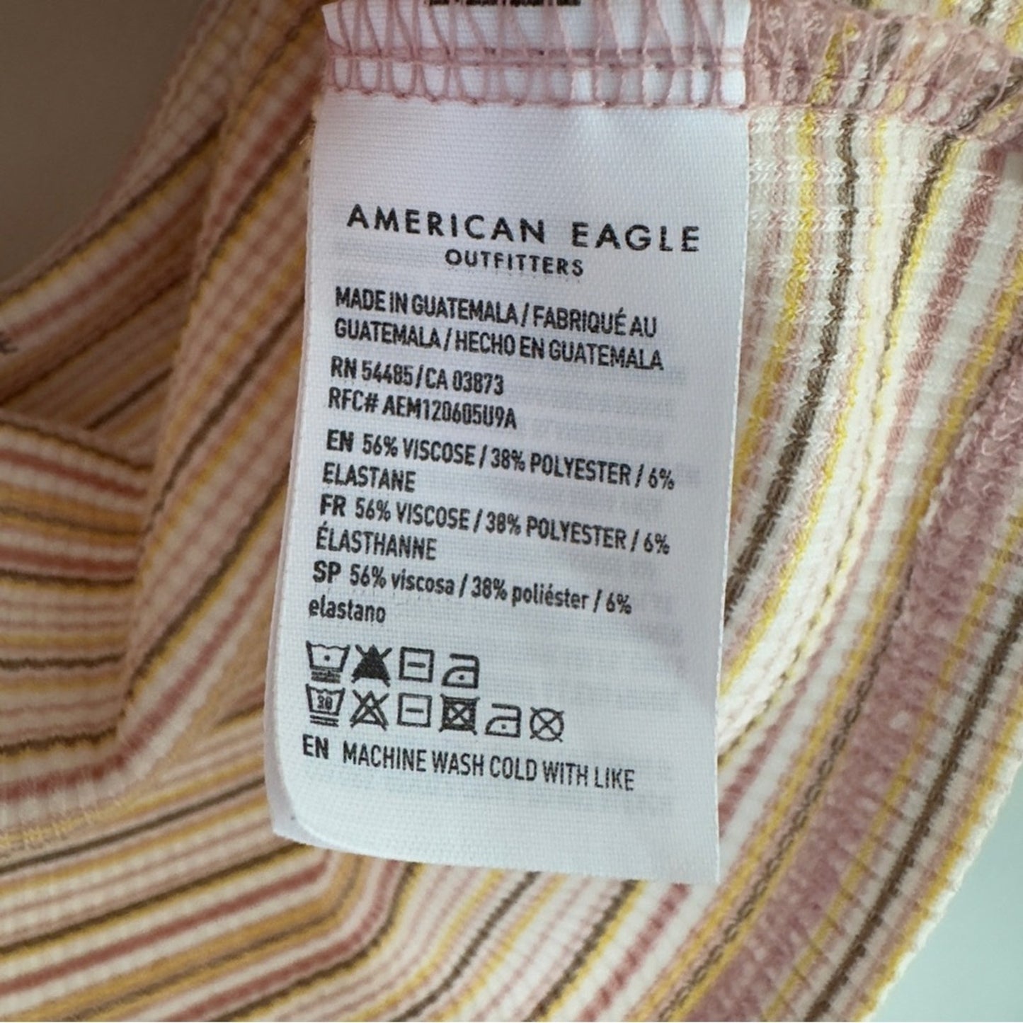 American Eagle Outfitters Striped Halter Tank Top Cropped Sleeveless Y2K Crop Ln