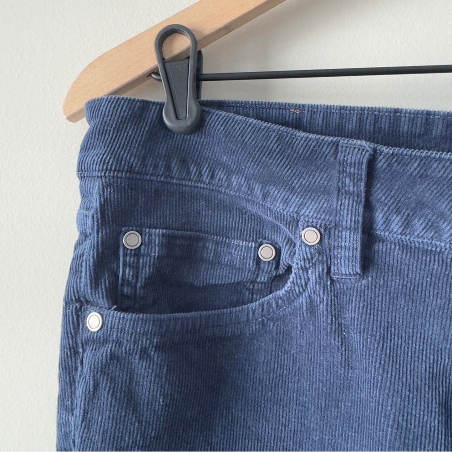 Vineyard Vines Blue Straight Corduroy Pants Classic Style Y2K Cords Preppy zip