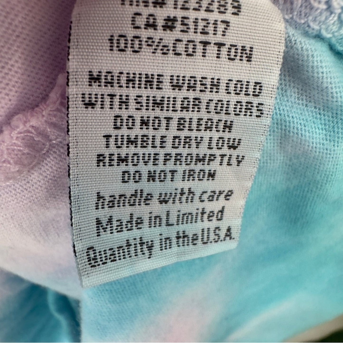 Revolve Michael Lauren 100% Cotton Tie Dye T-Shirt Dress Mini Shift Short Sleeve