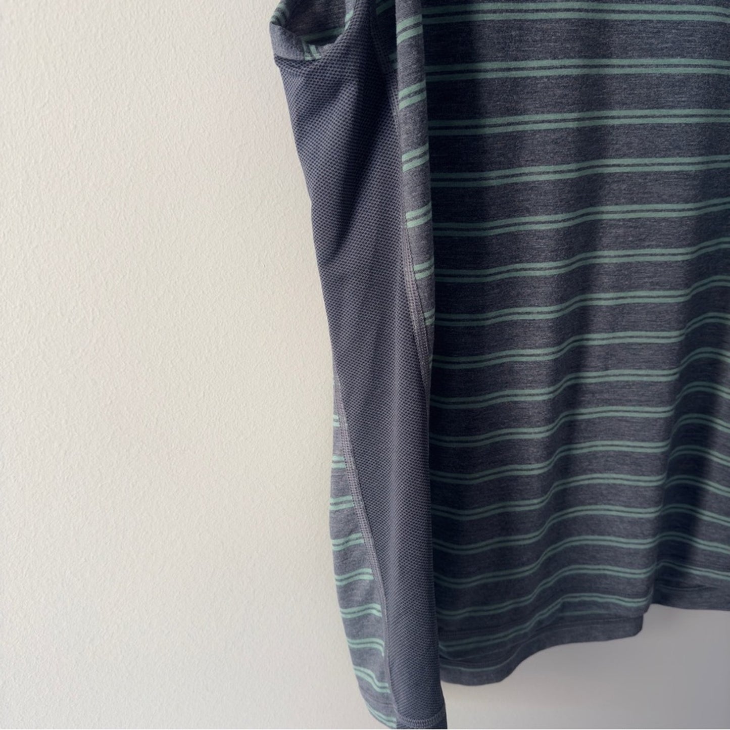 Lululemon T.H.E. Tank in Double Dip Stripe Heathered Inkwell Vintage Green top