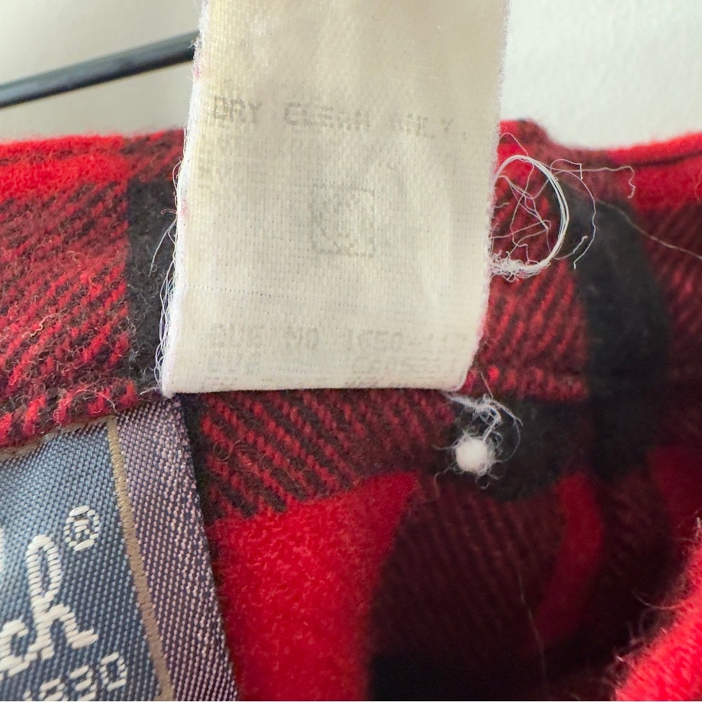 Vintage Woolrich Wool Blend Red Black Plaid Casual Wrap Mini Skirt preppy school