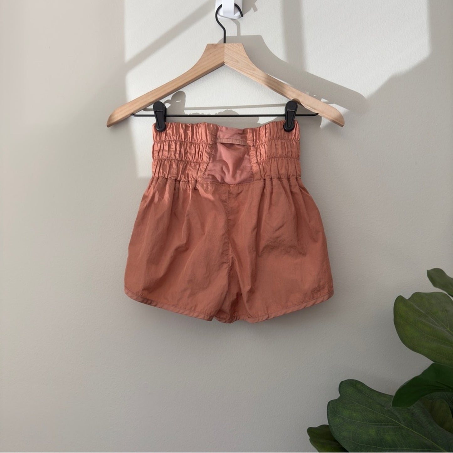 Free People FP Movement The Way Home Shorts in Brushed Apricot Athletic Lining