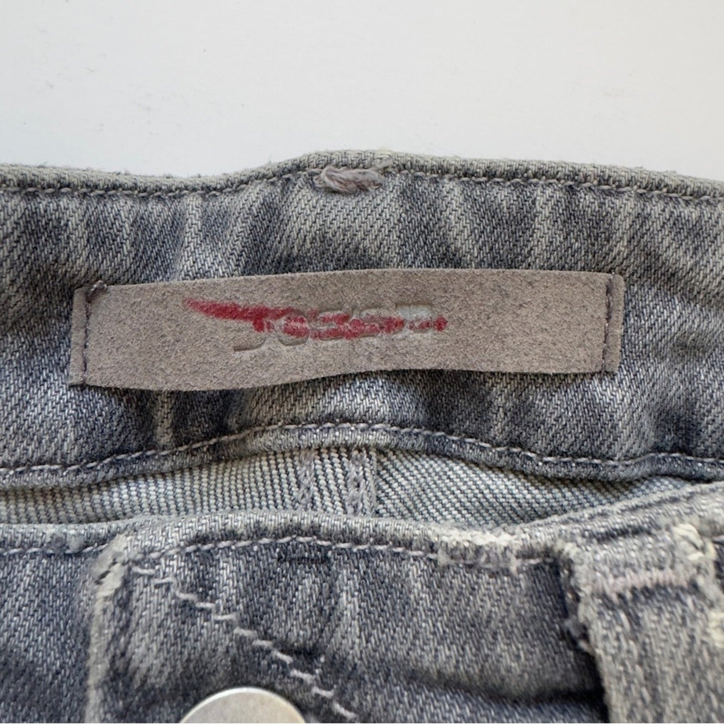 Joe’s The Luna High Rise Cigarette Crop Jeans Gray button fly skinny pockets NWT