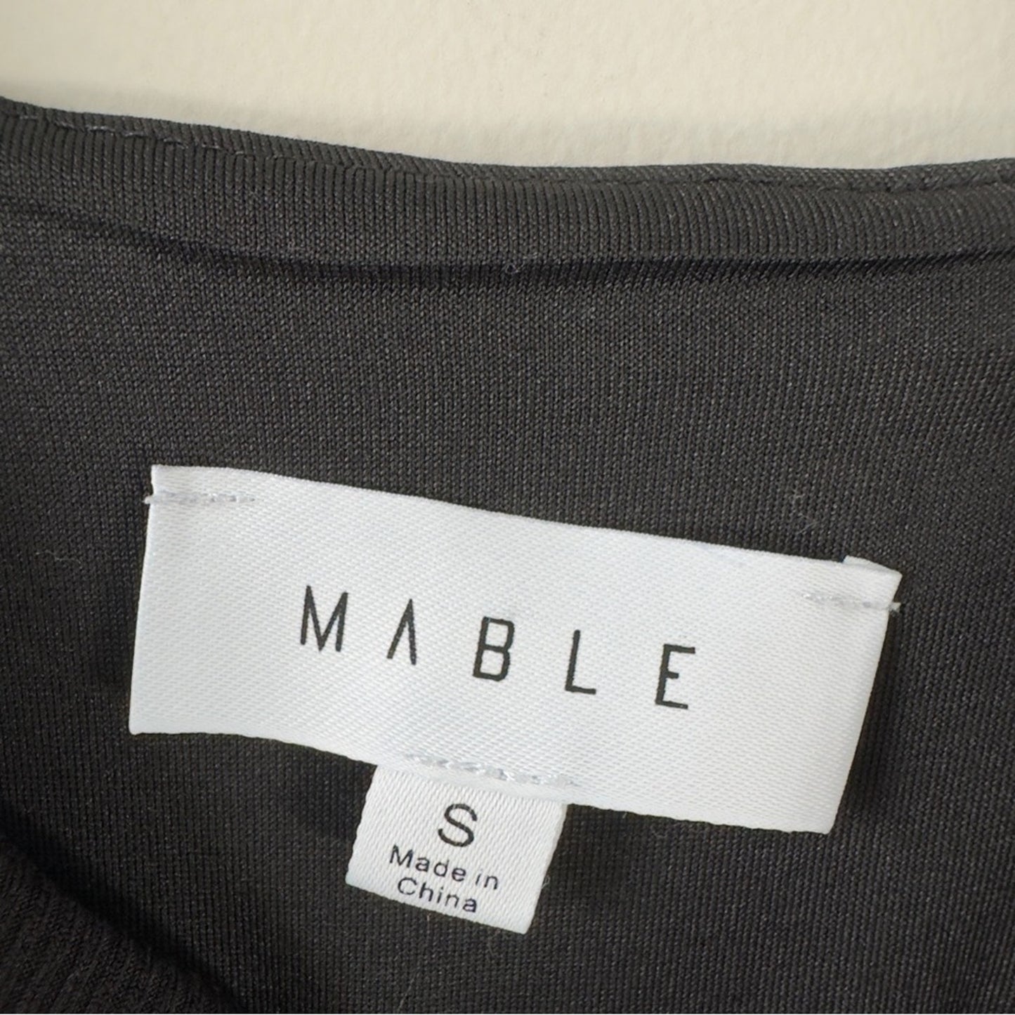 Mable Anthropologie Black Cutout Middle Backless Dress mini stretch sleeveless S