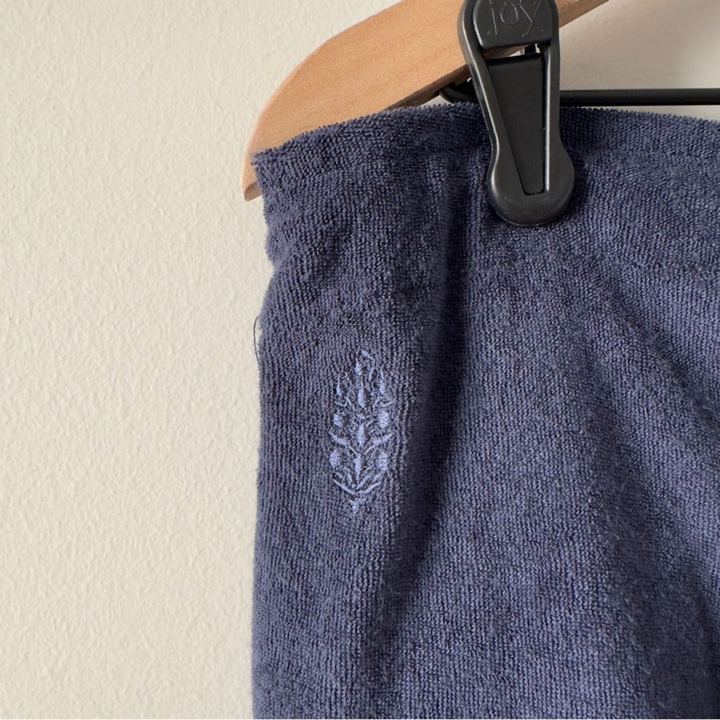 Free People FP Movement Summer Tide Pants in Midnight Navy Terrycloth wide leg