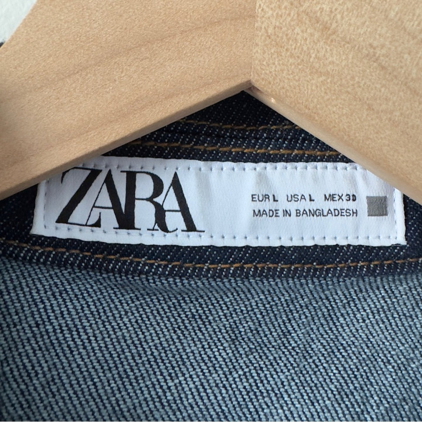 Zara Blue Denim Sleeveless Button Down Vest Top Jean Collared Collar Y2K Cotton