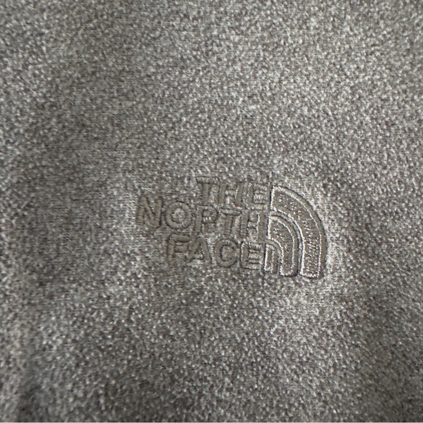 The North Face Gray Fleece Hoodie Jacket Full Zip Long Sleeve Pockets Drawstring