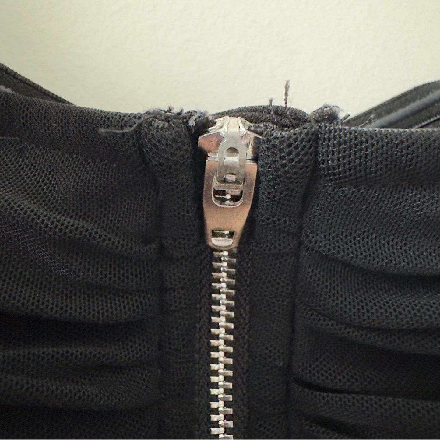 Shein Ruched Black Off-Shoulder Crop Top Corset Style Sleeveless Solid Zip Back