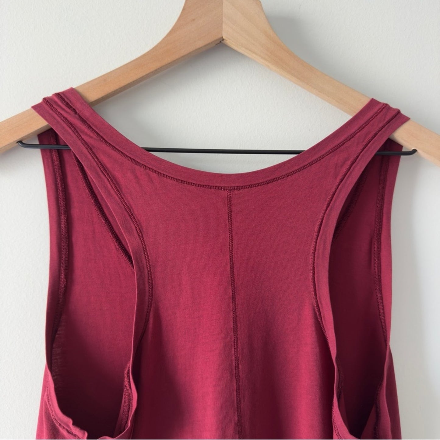 Lululemon Circadian Tank in Heathered Cranberry Pima cotton stretch yoga casual