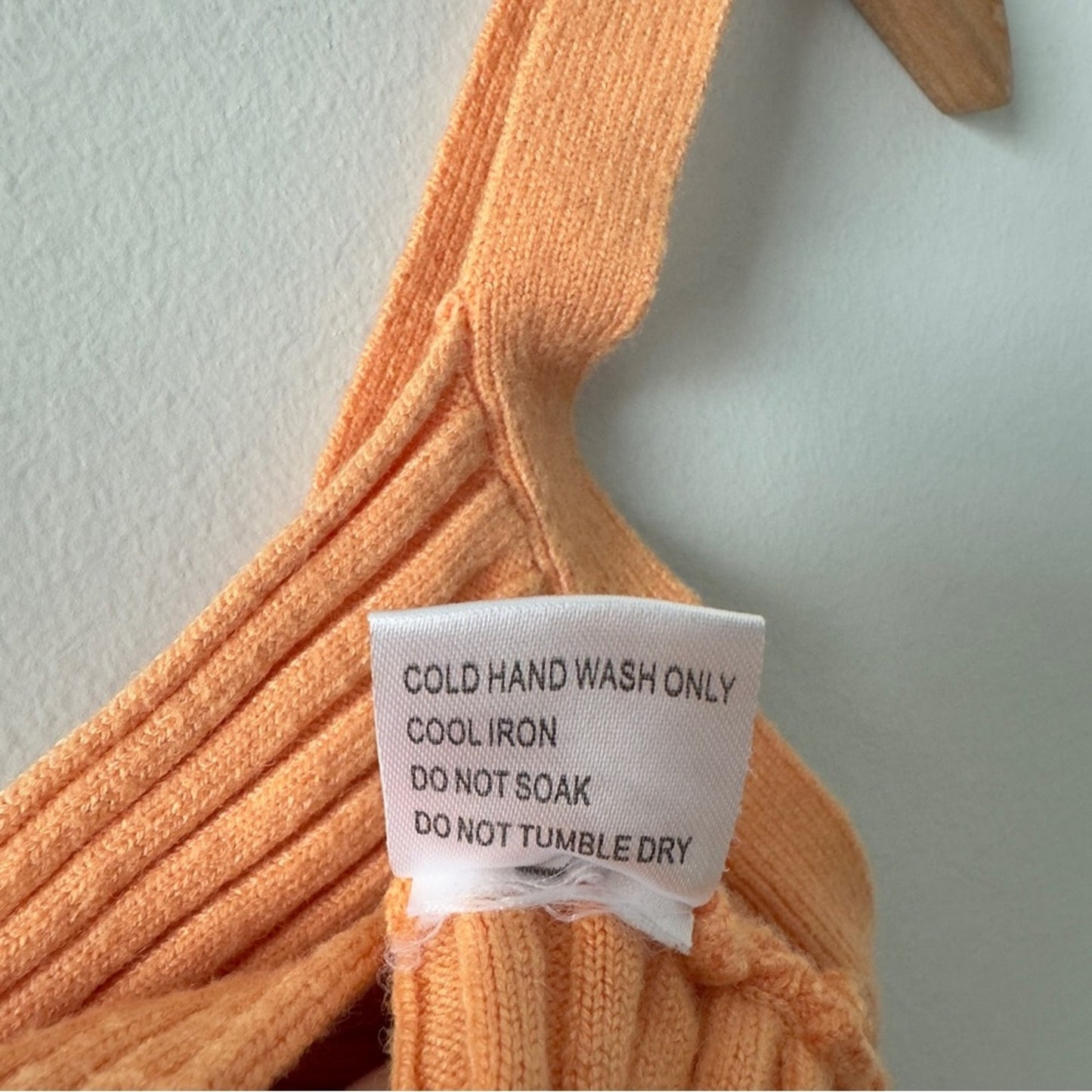 Princess Polly Sunset Tank Orange Ribbed Crop Top Cropped Knit Sleeveless Summer