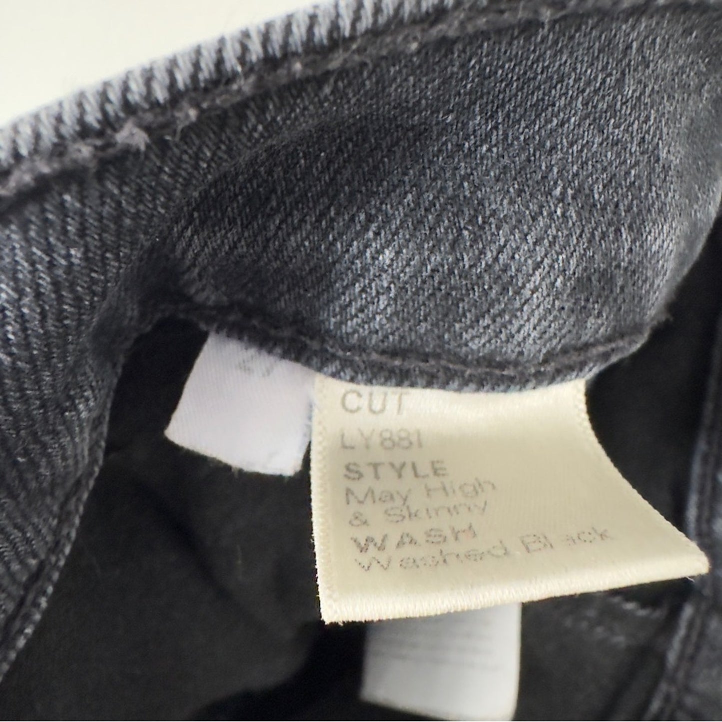 Reformation Jeans May High & Skinny in Washed Black Organic Cotton Made in USA