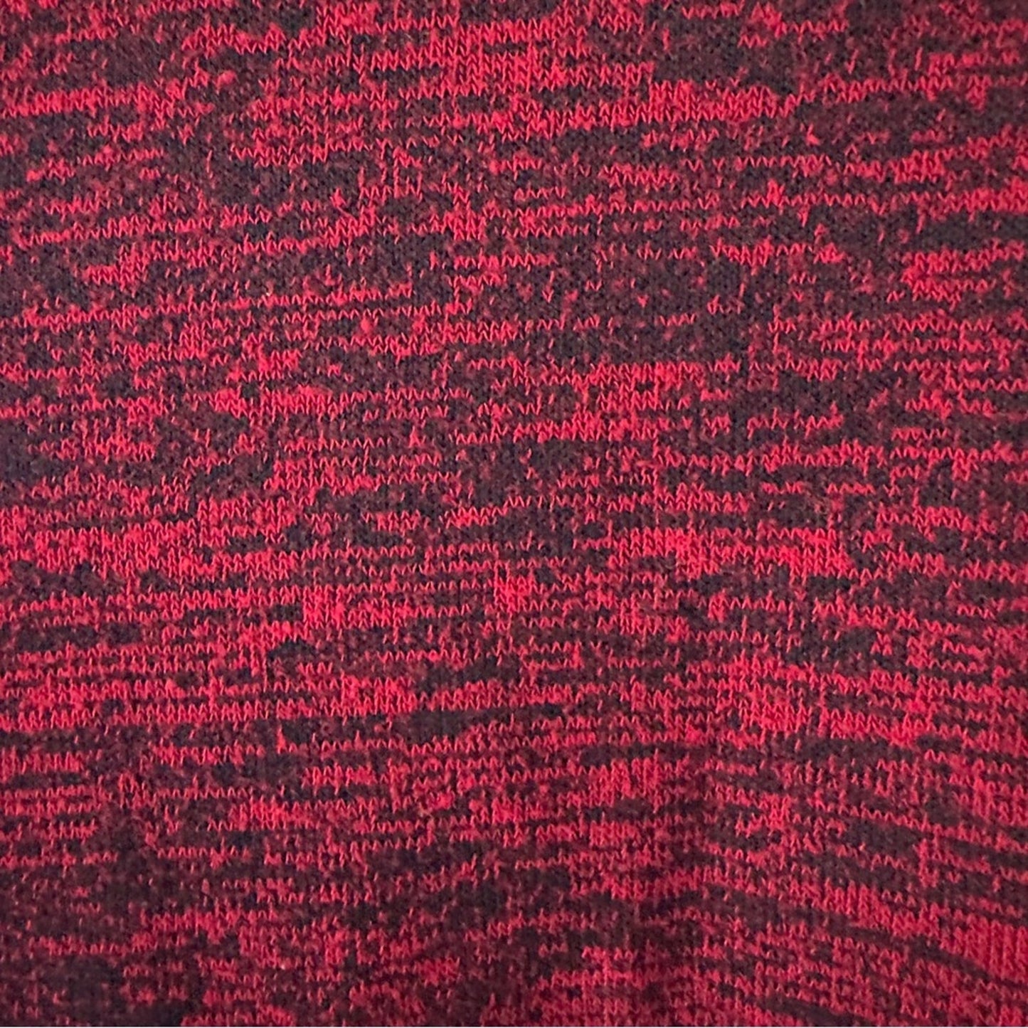 Rag & Bone Heathered Red Black Long Sleeve Top Crew neck tight knit stretch M