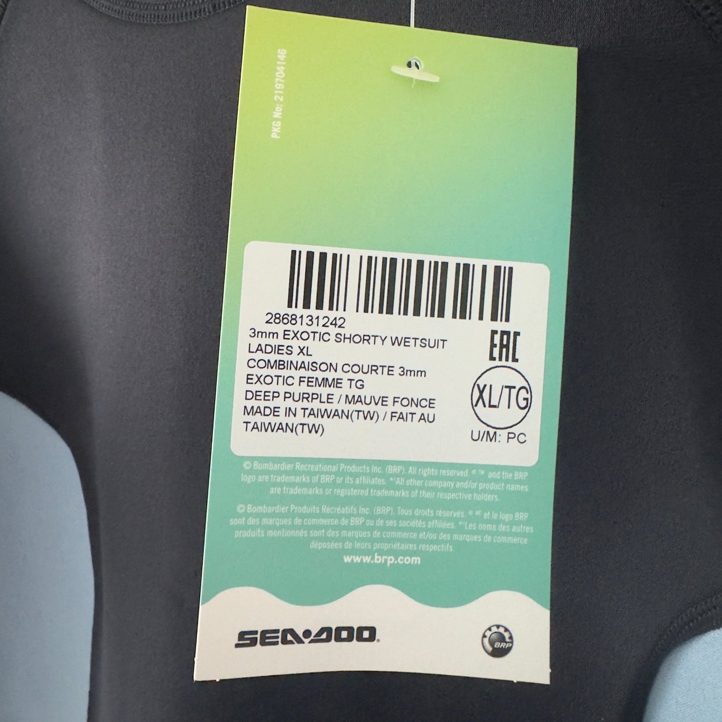 Sea-Doo Neoprene 3mm Exotic Shorty Wetsuit Element Proof Stretch Side Pocket NWT