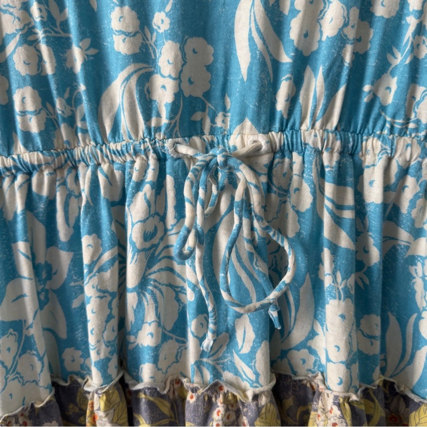 Daily Practice by Anthropologie Tiered Ruffle Mini Dress floral Flowy v-neck EUC