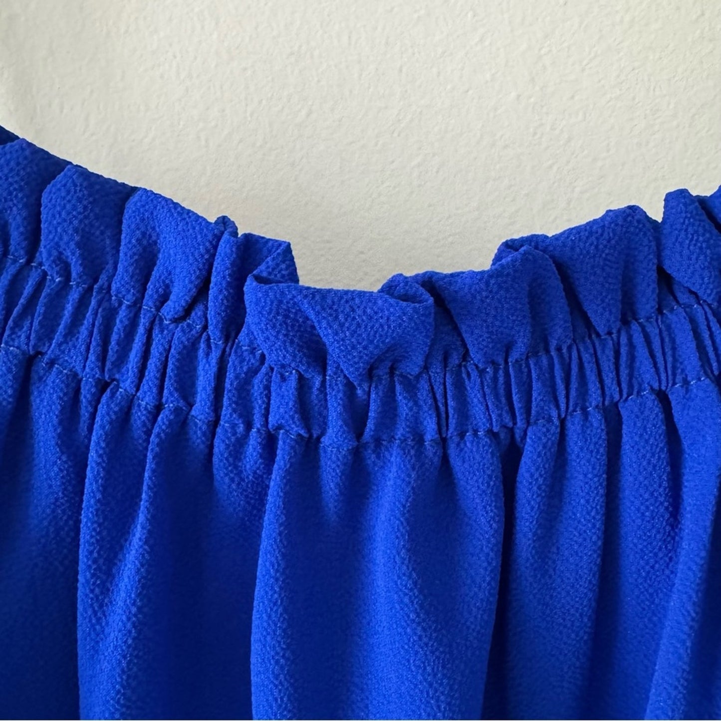 Show Me Your Mumu Angel Mini Dress Royal Blue Shift Tie spaghetti straps pockets