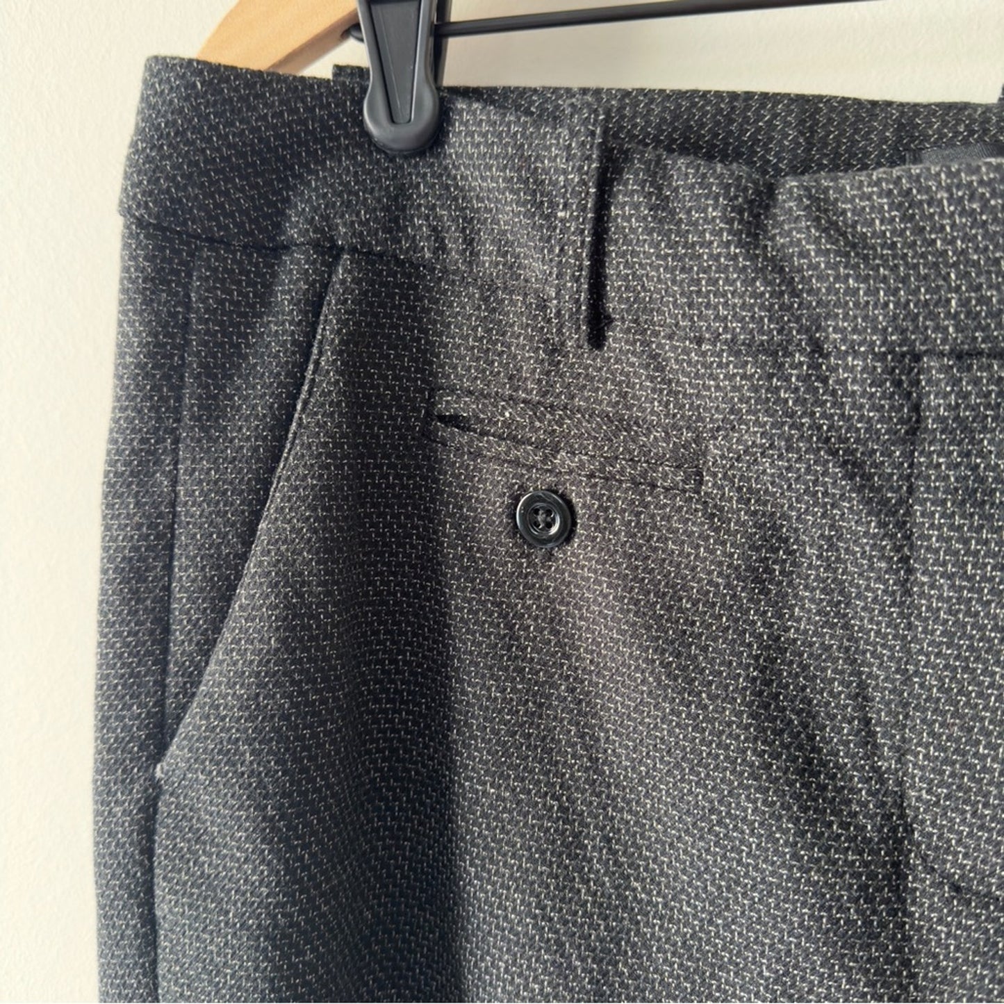 Sandro Business Casual Pants Houndstooth Work Career Office Interview hook & eye