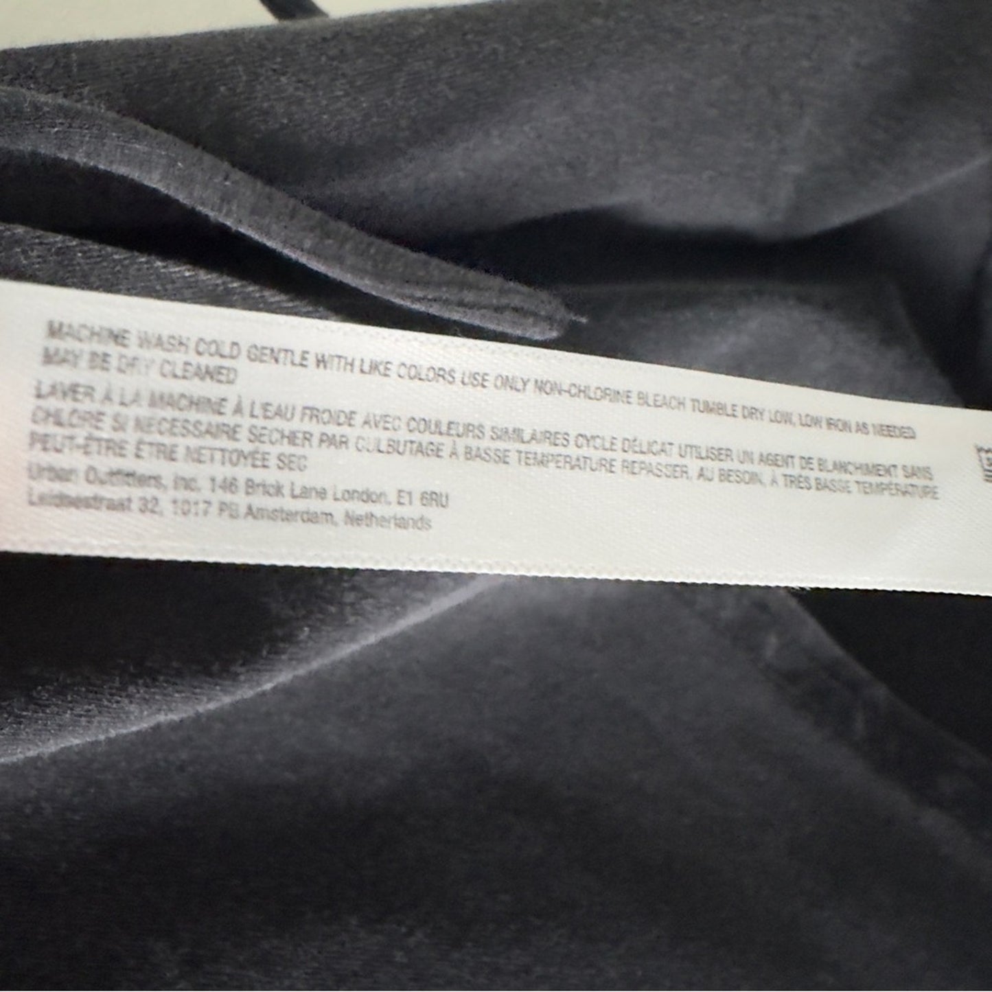 Daily Practice by Anthropologie Montauk V-Neck Dress Black Wrap Mini Cotton Tie