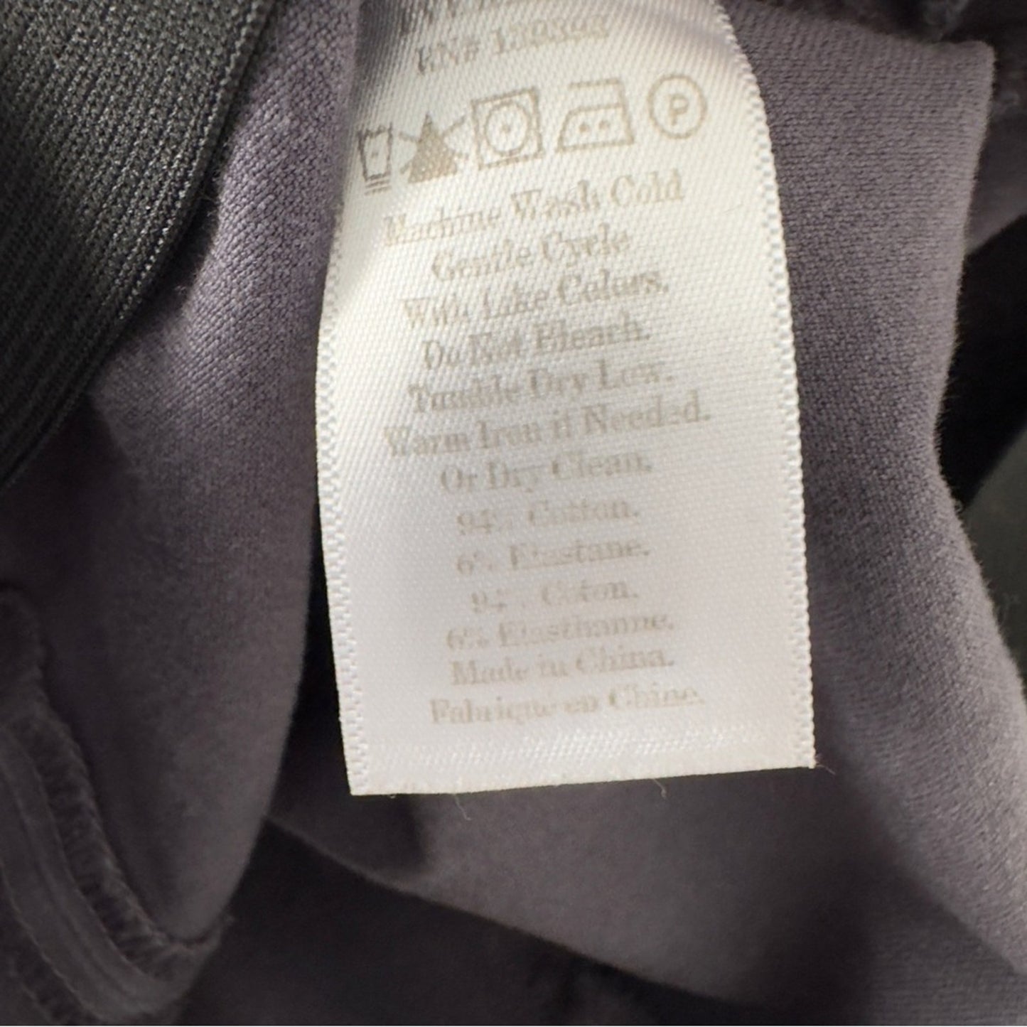 Everlane The Side-Zip Stretch Cotton Pant Gray Business Casual Classic solid 6