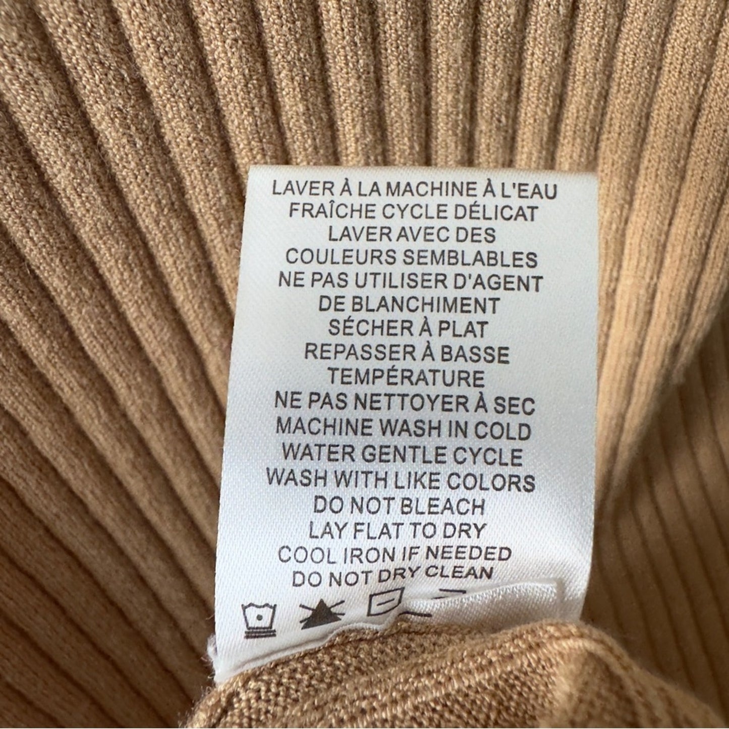 House of Harlow 1960 Revolve Tan Ribbed Mini Dress adjustable spaghetti straps S