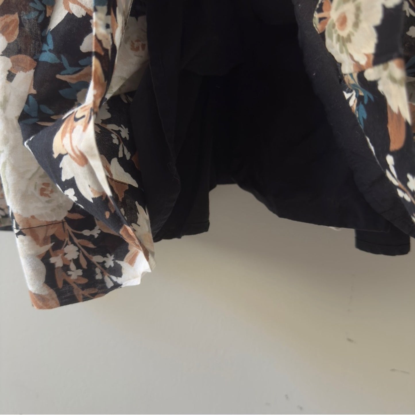 Abercrombie & Fitch 100% Cotton Tiered Floral Maxi Dress Adjustable Spaghetti S