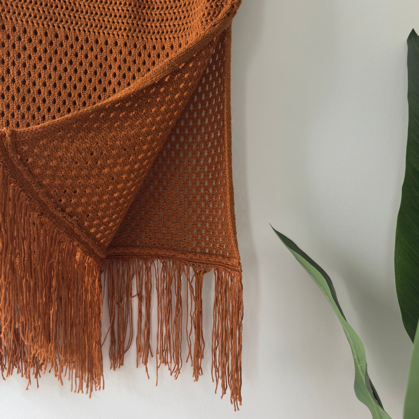 House of Harlow 1960 Revolve Fringe Hem Midi Skirt Elastic waist open knit slit