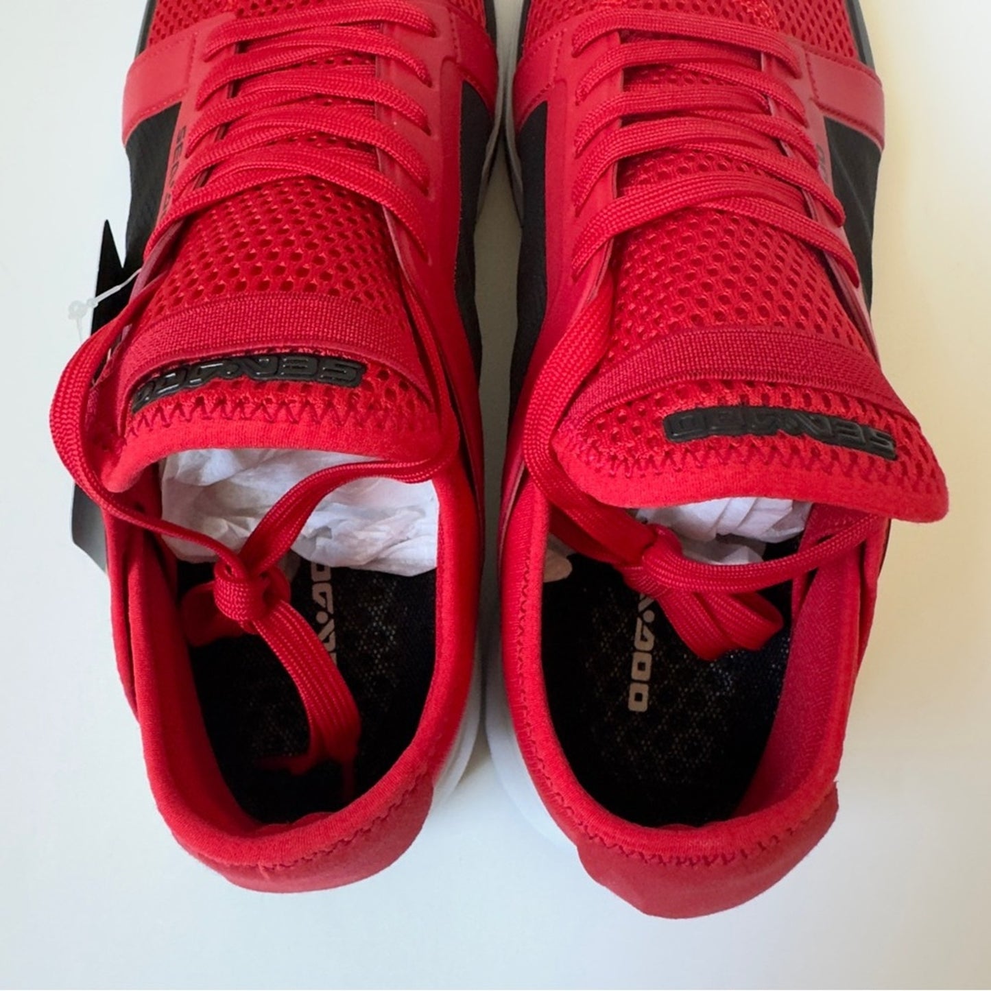 Sea-Doo Water Shoes in Red Black jet ski Sneakers water sports drain holes mesh