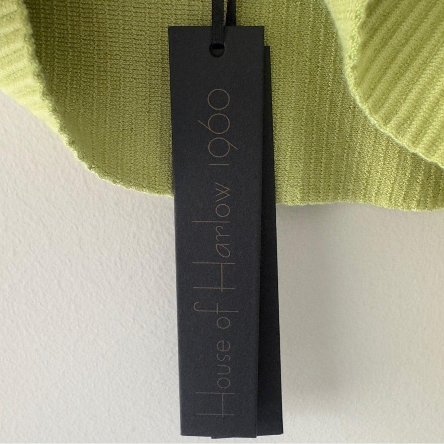 Revolve House of Harlow 1960 Green Fitted Crop Tank Top Ribbed Sleeveless solid