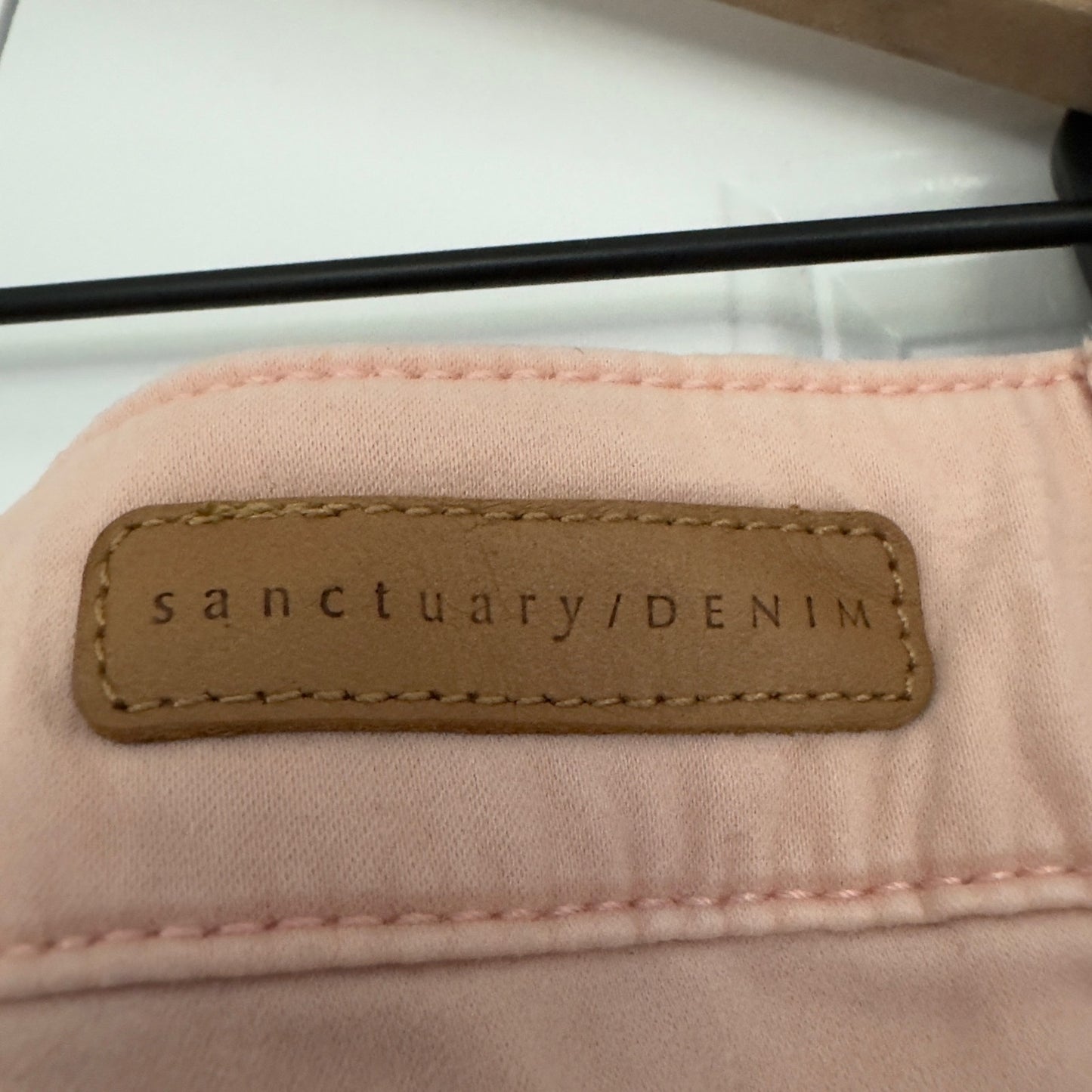 Sanctuary Denim Pale Pink cargo style pants zip button solid pockets zipper 31