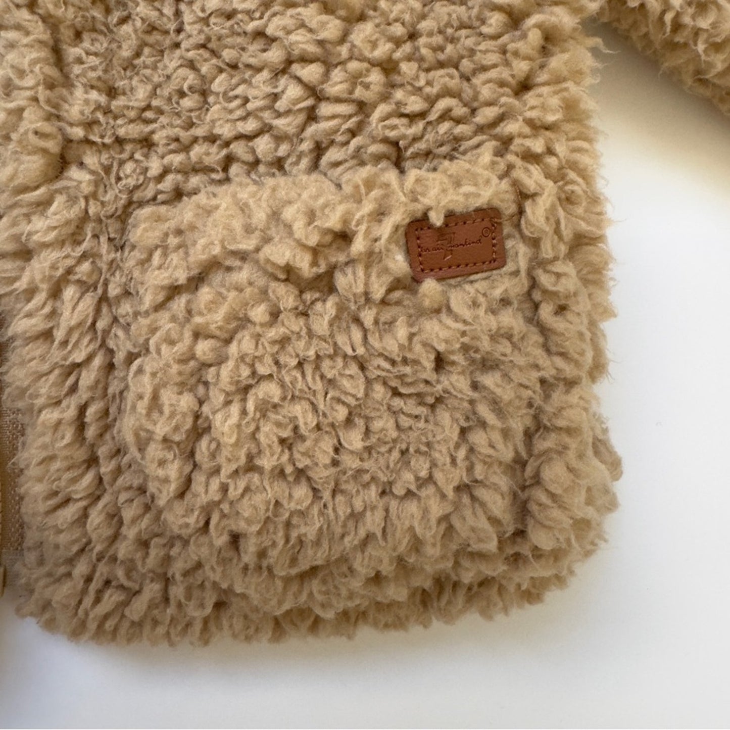 7 For All Mankind Teddy Jacket Hooded Zip Up hoodie bear ears soft pockets cozy