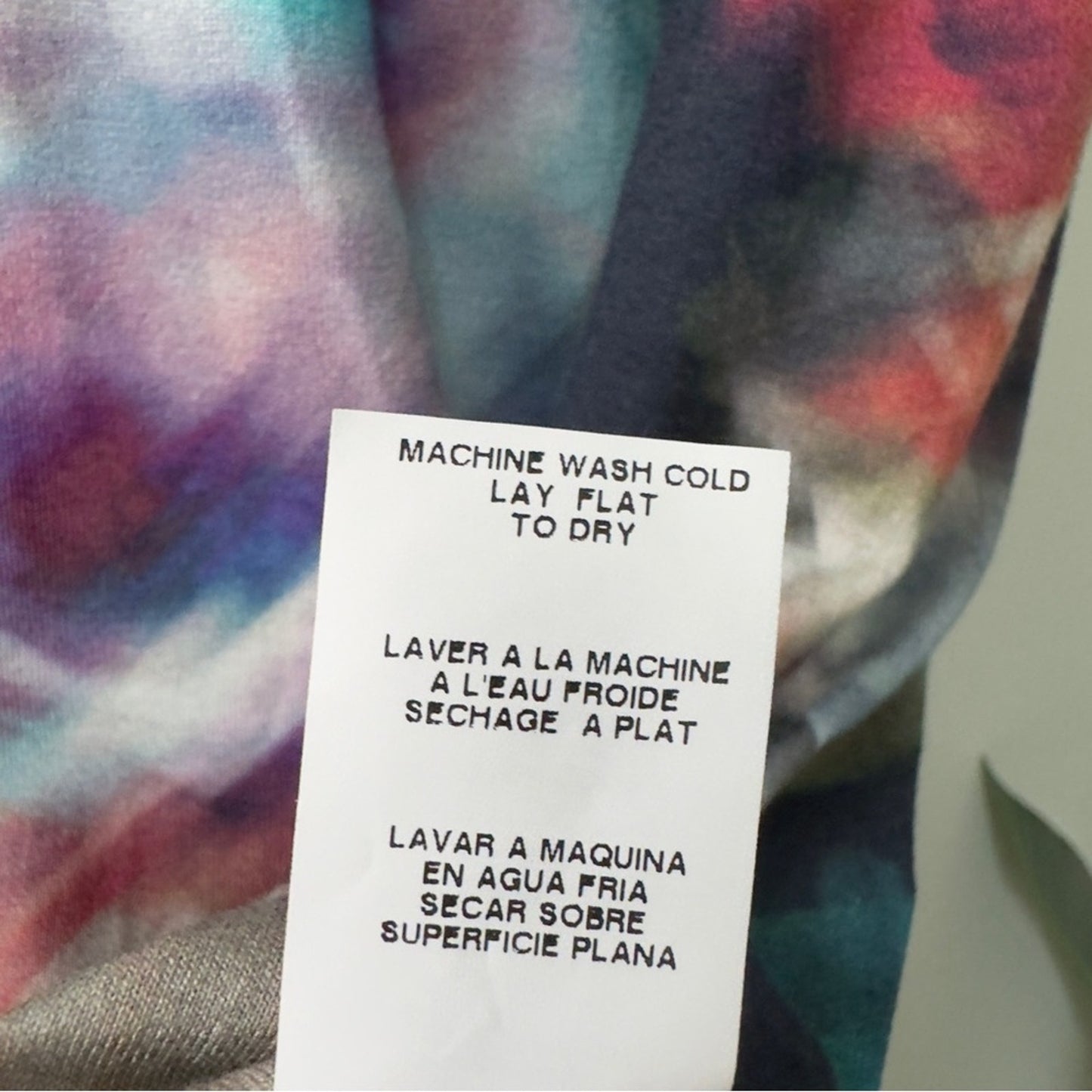 Karen Kane Avant Garden Abstract Dress Floral Sheath Dress 3/4 Sleeve Crew Neck