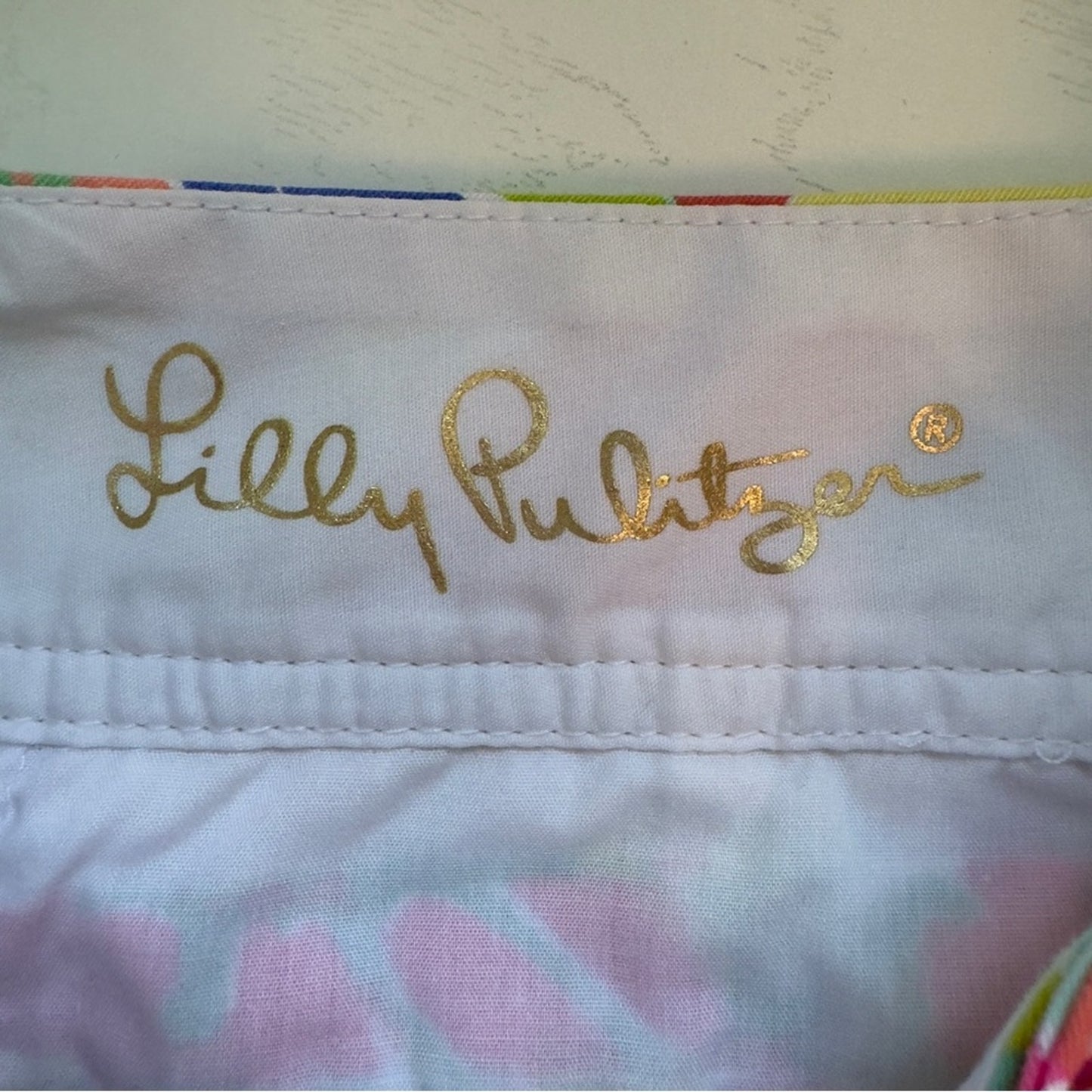 Lilly Pulitzer The Callahan Short Casa Banana Print 100% Cotton Floral Colorful