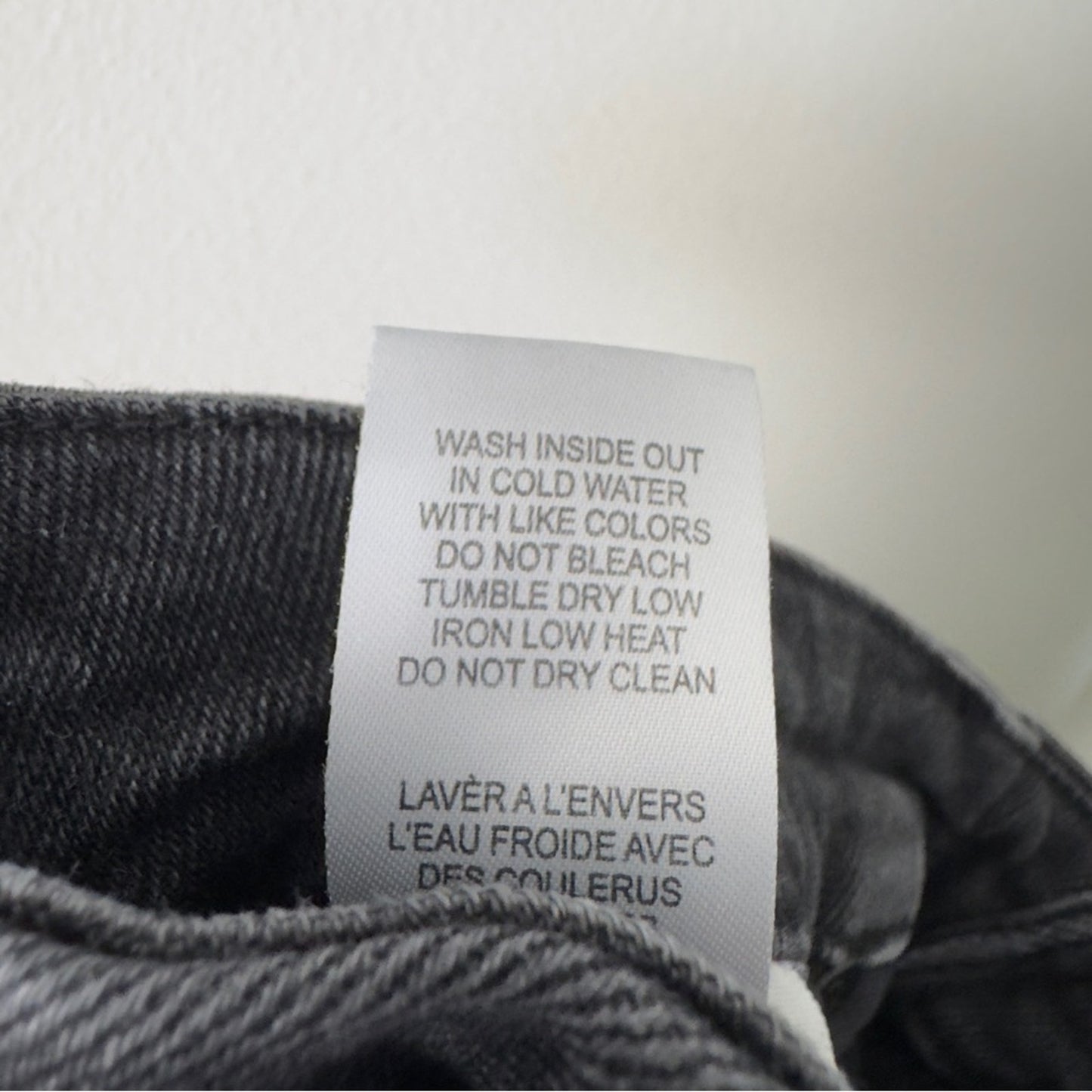 Good American Black Bootcut Jeans zip button denim solid belt loops pockets EUC