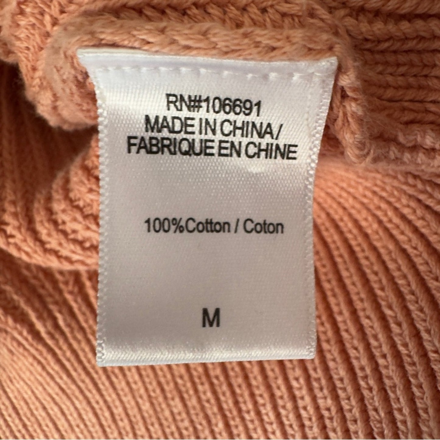 Young Fabulous & Broke 100% Cotton Pink Women's Sweater crew neck ribbed solid M