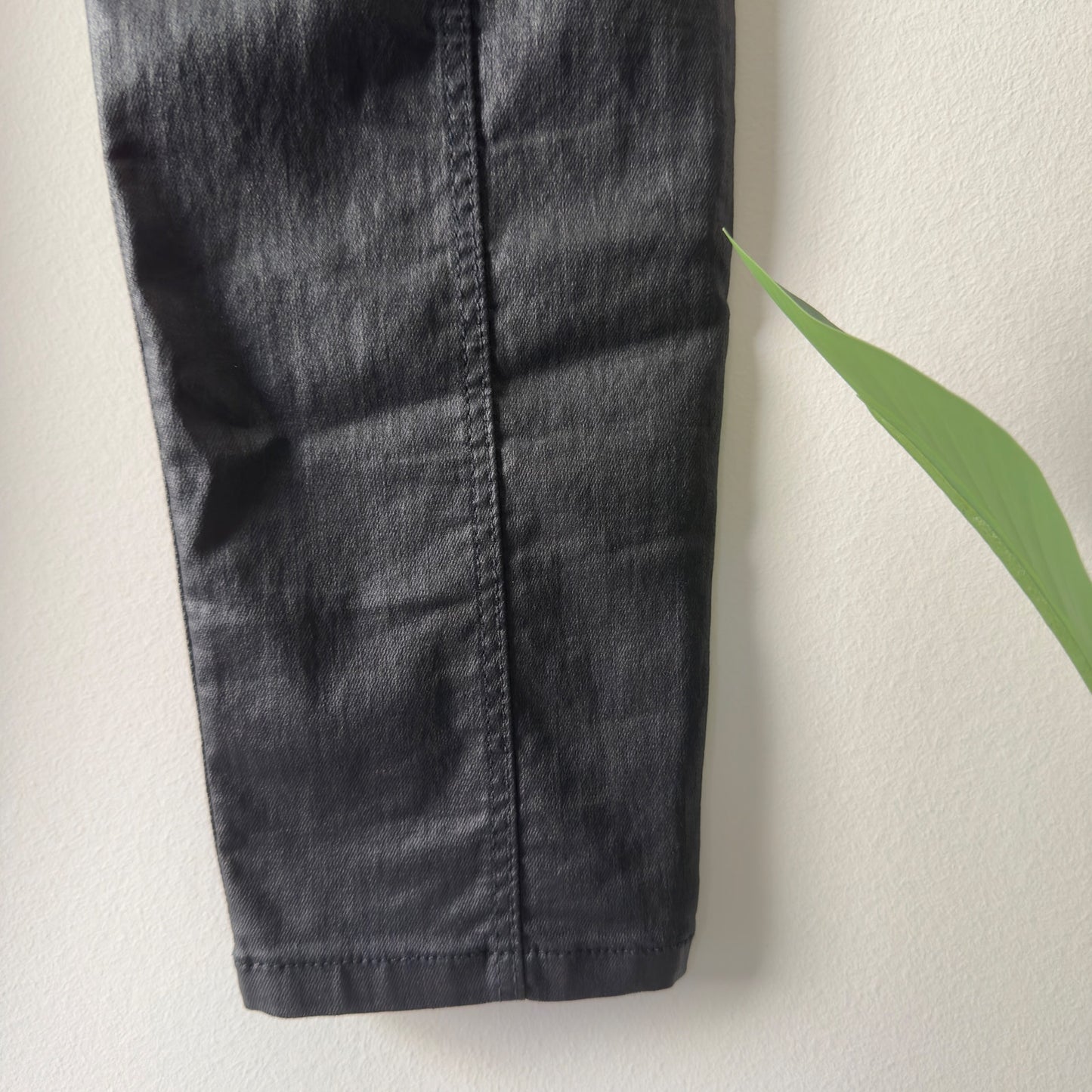 Burberry Brit Westbourne Skinny Ankle Pants Faux Leather Zip Button  5-Pocket 32