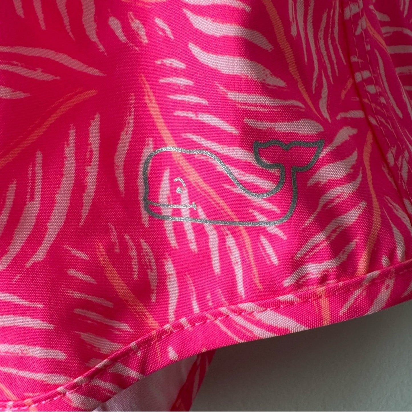 Vineyard Vines Performance Printed Chappy Shorts in Knockout Pink Athletic Swim