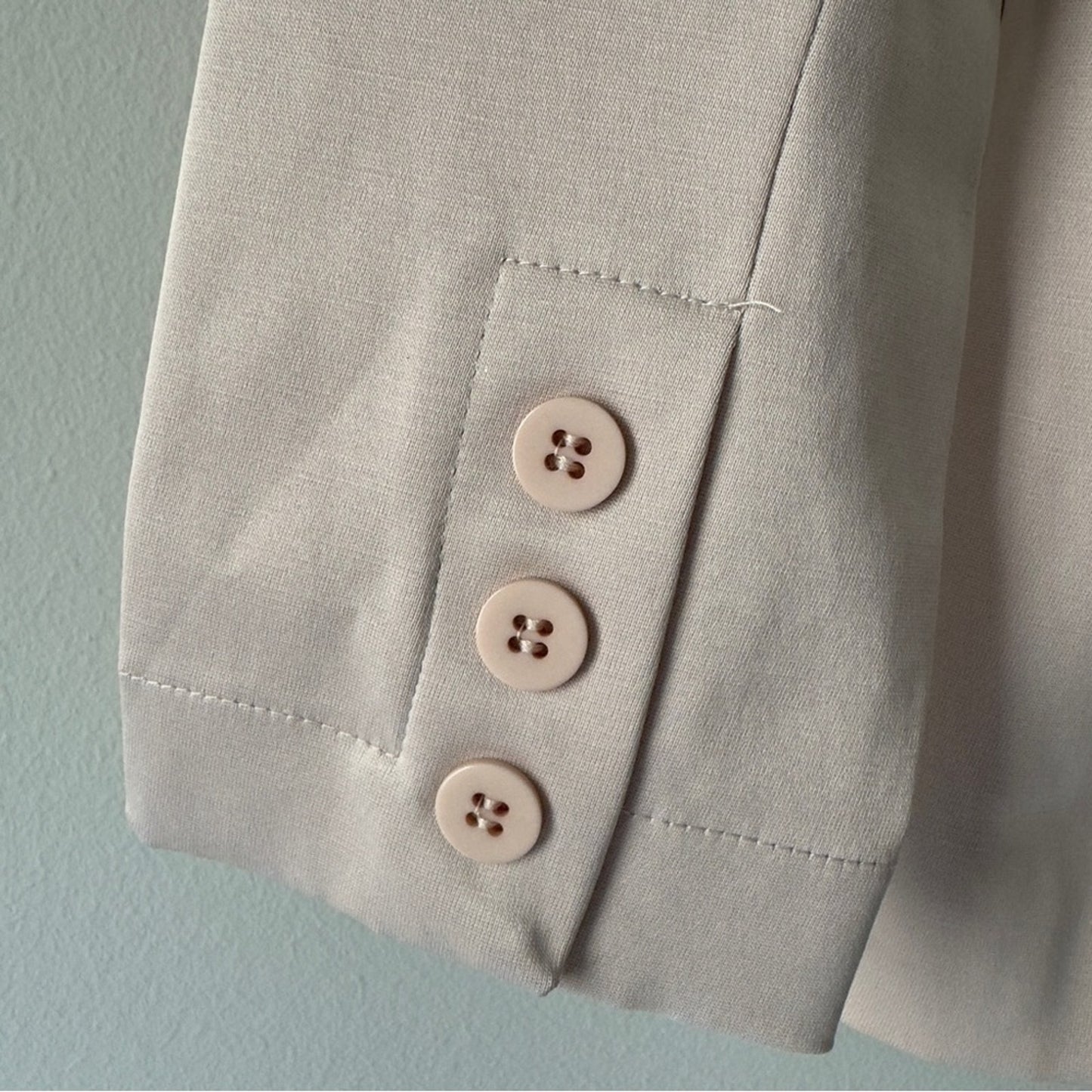 NWT Nakepe Blazer Single Button Front Long Sleeve Collar Pockets Business Office