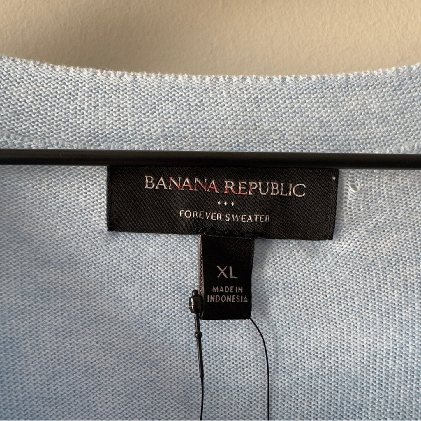 Banana Republic Light Blue Crewneck Sweater long sleeve Forever Yarn Cotton NWT