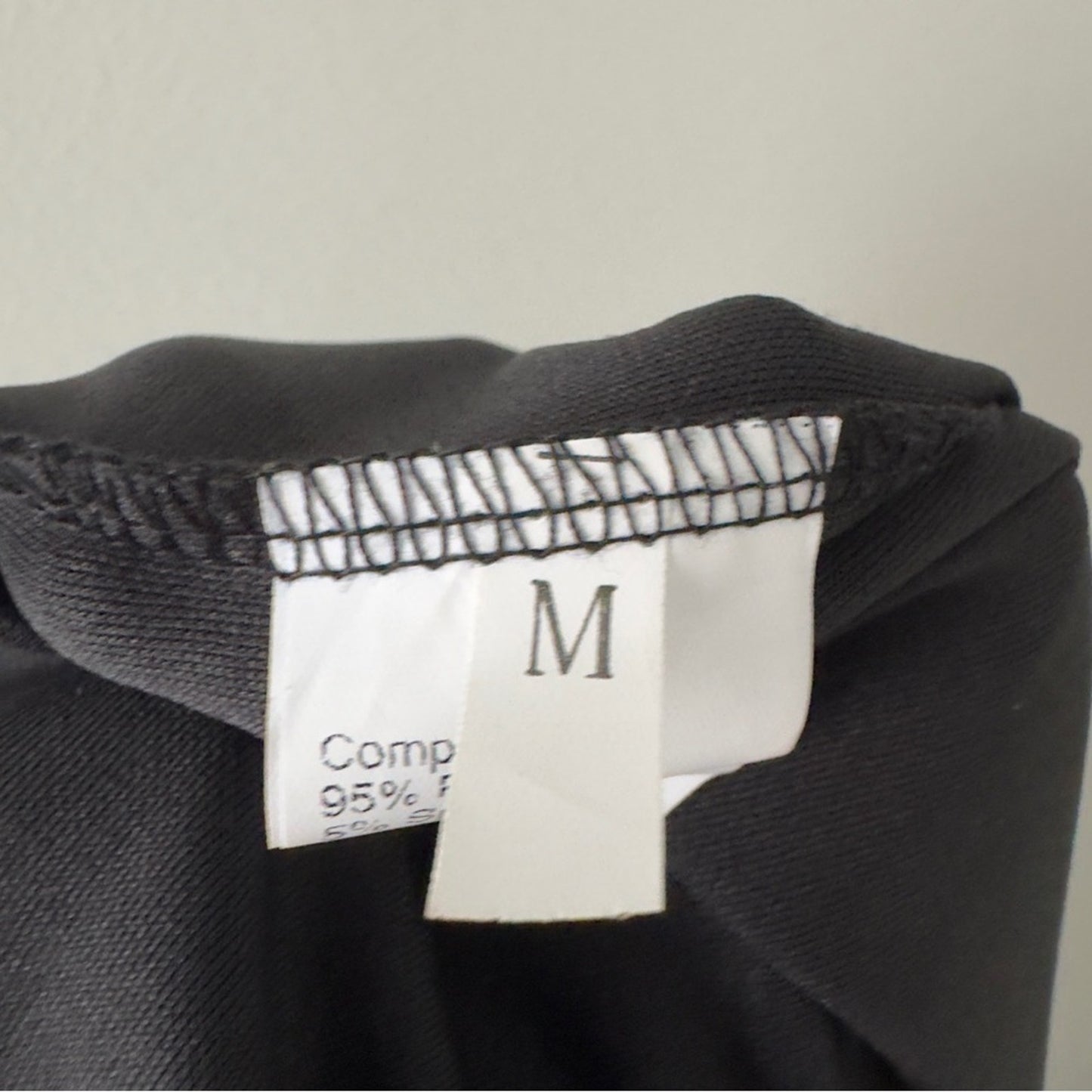 Business Casual Slit Front Leg Black Women's Pants Stretch Solid Unbranded Work