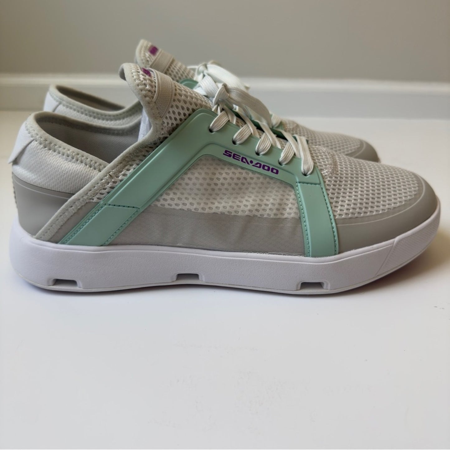 Sea-Doo Water Shoes in Grey Green jet ski Sneakers Breathable amphibian unisex