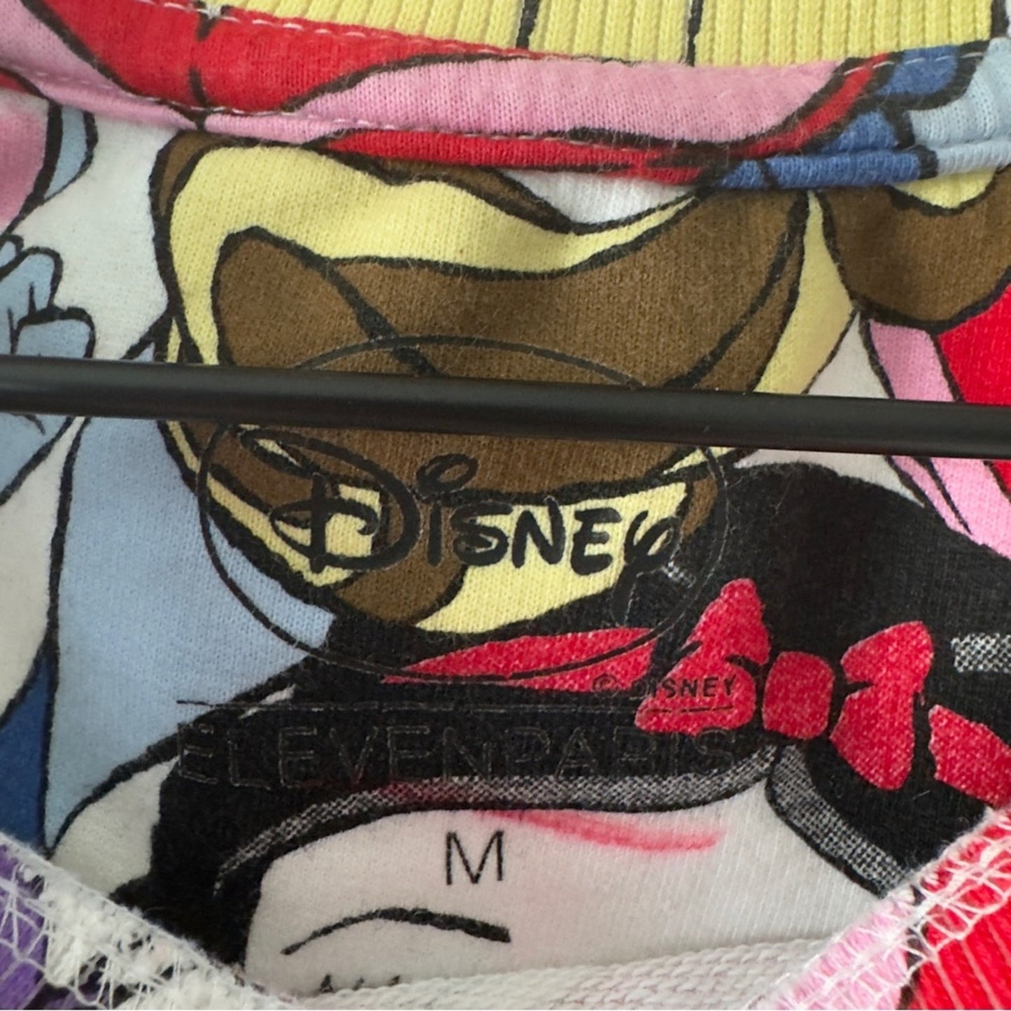 Disney ElevenParis “Who Runs the World” Colorful Princess Character Sweatshirt M