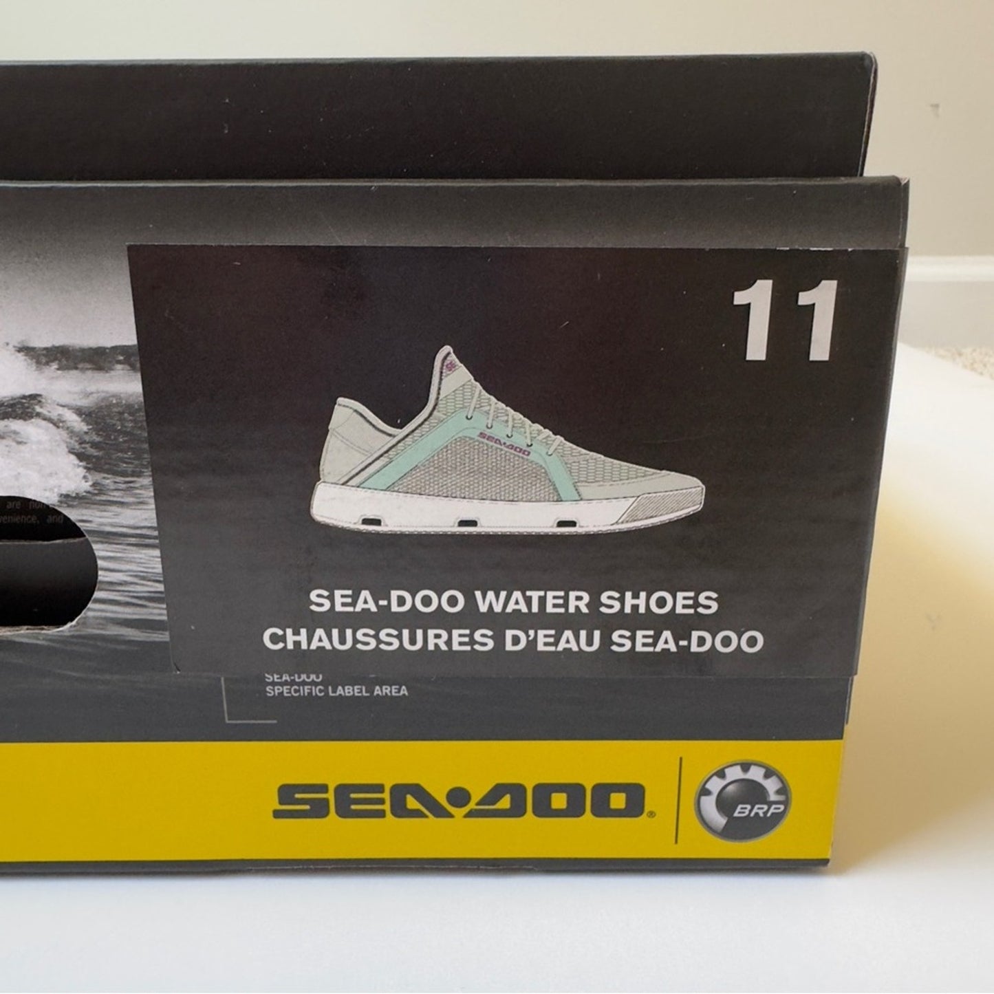 Sea-Doo Water Shoes in Grey Green jet ski Sneakers Breathable amphibian unisex