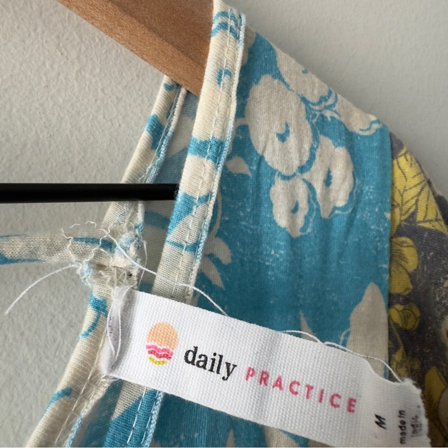 Daily Practice by Anthropologie Tiered Ruffle Mini Dress floral Flowy v-neck EUC