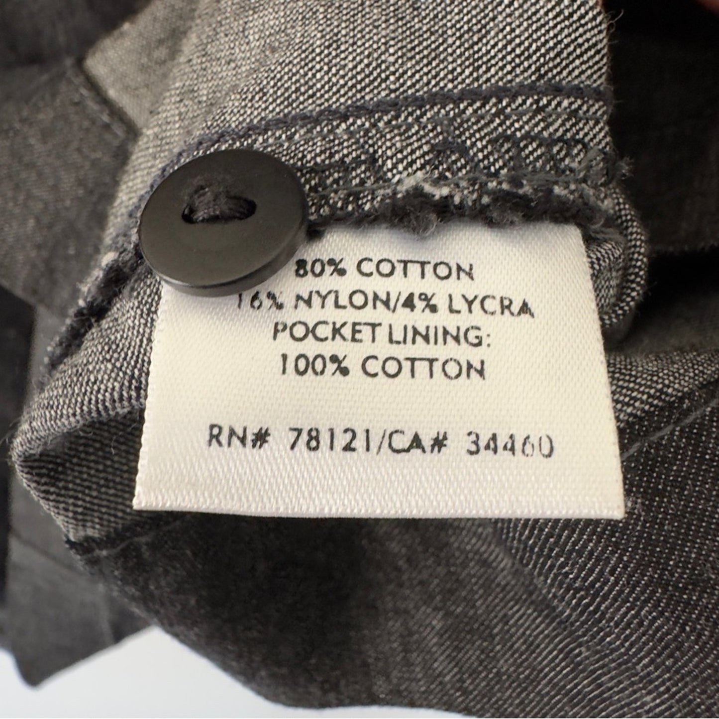 Eileen Fisher Charcoal A-Line Skirt Stretch Denim side zip zipper Jean cotton S