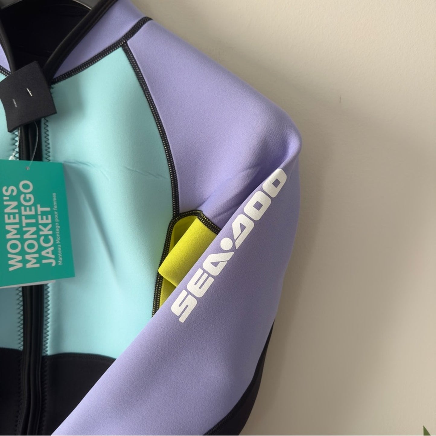 Sea-Doo Montego Jacket in Lilac Neoprene Water-sports jet ski Full Zipper zip M