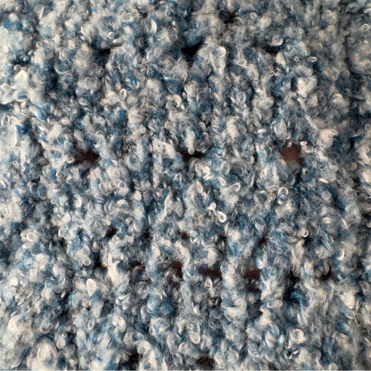 Free People Avalon Cropped Pullover Sweater in Blue Marine Long Sleeve open knit