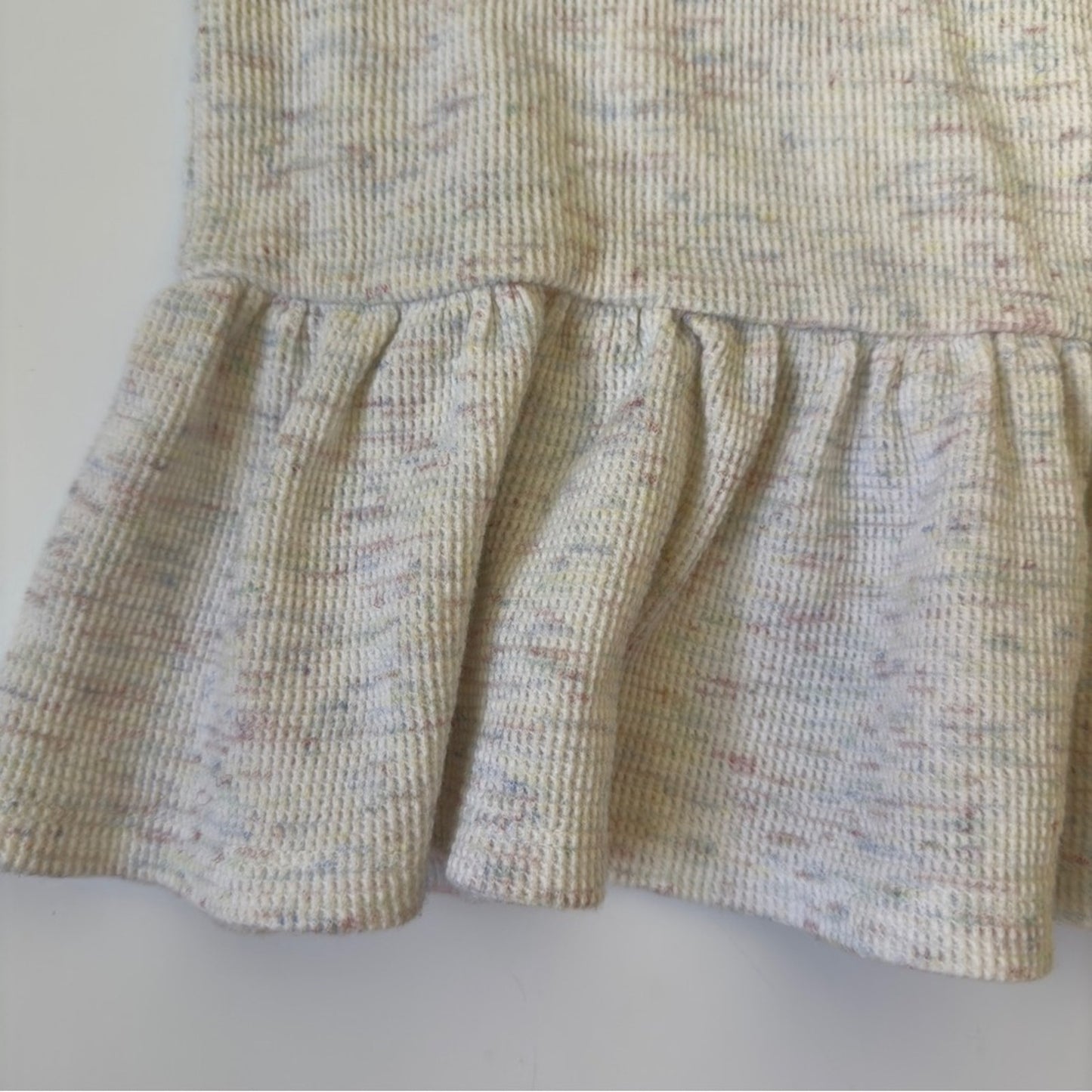 Ralph Lauren Baby Cream Knit Dress with Bloomers speckled long sleeve button up