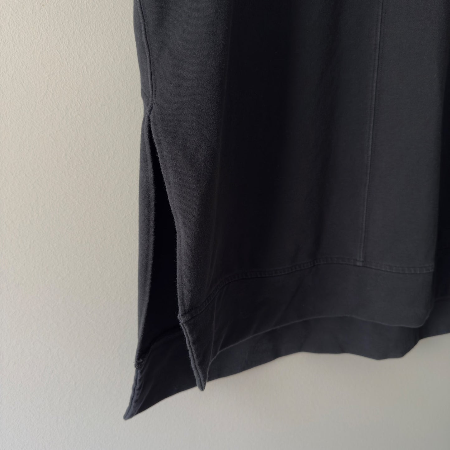 Lululemon Cut Above Tee in Black Stretch French Terry Short Sleeve Slit Sides