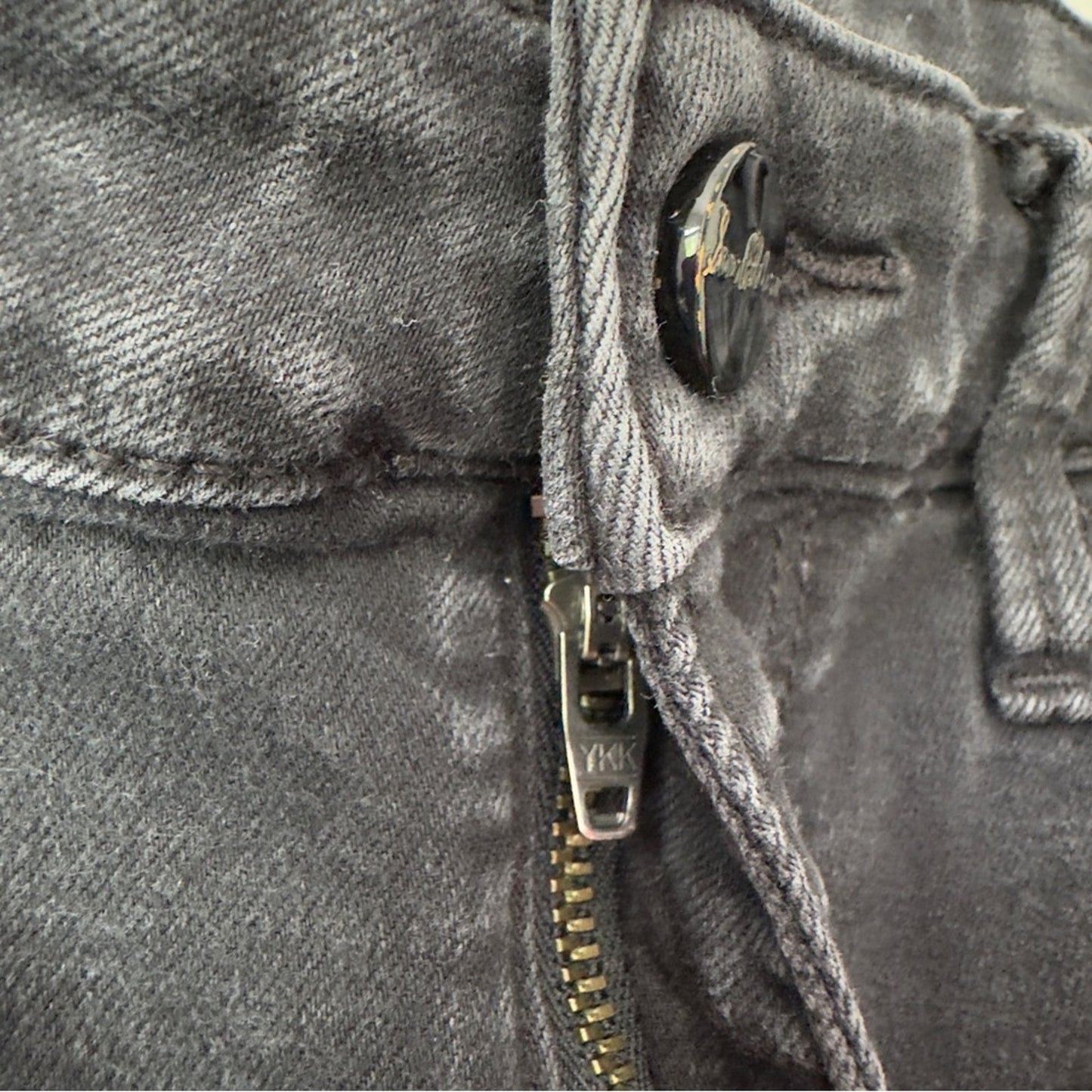 Sam Edelman The Stiletto High Rise Skinny Jeans Dark Charcoal Wash Stretch Solid